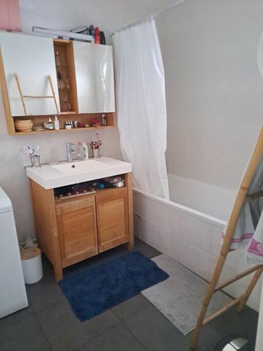 Appartement Cosy Avec Jardin Et Parking Женвил Екстериор снимка